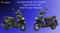 Yamaha RayZR 125 Fi Hybrid - Save ₹10,010 with Free 10-Year Warranty