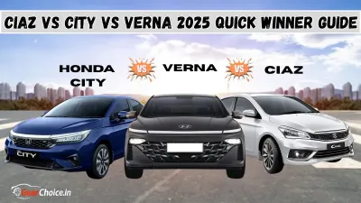 Used Ciaz vs City vs Verna 2025 Review Best ₹6–9 Lakh Sedan Choice