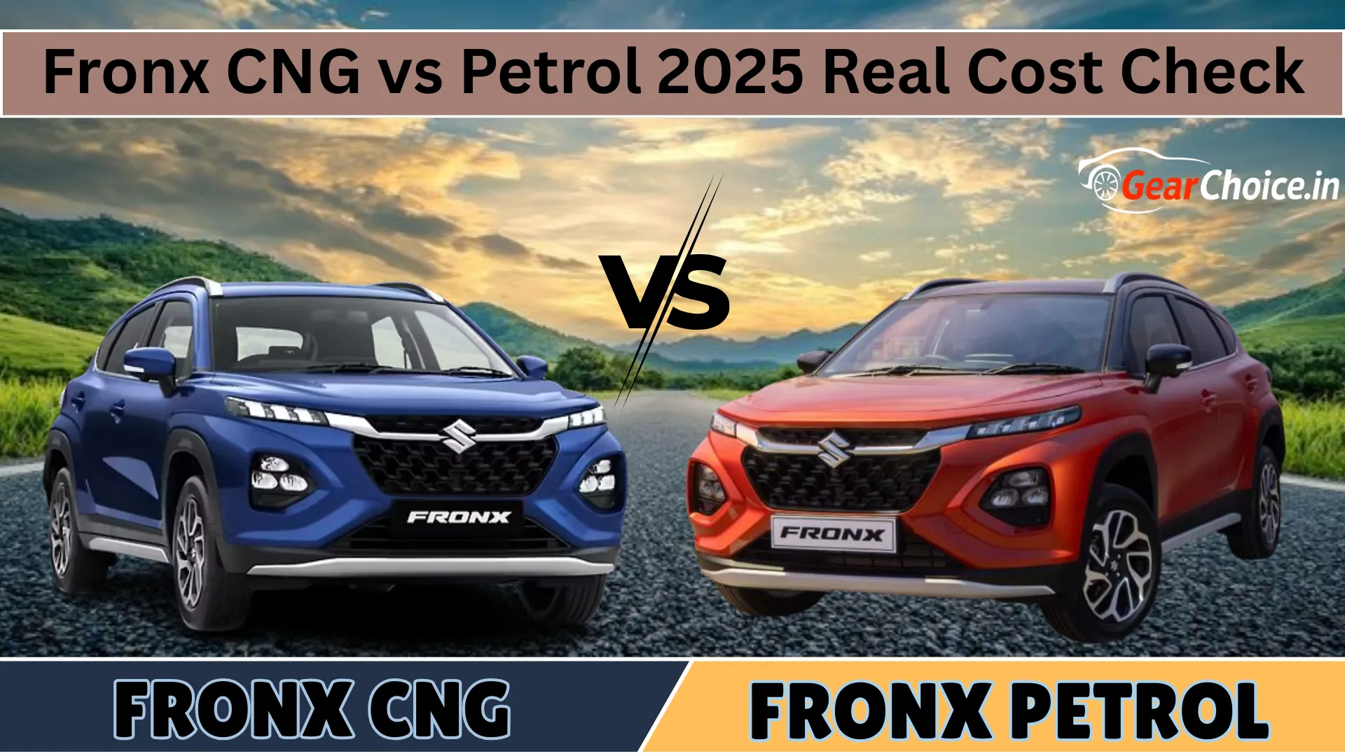 Fronx CNG vs Petrol AT 2025 Real Mileage, Cost and Comfort Review