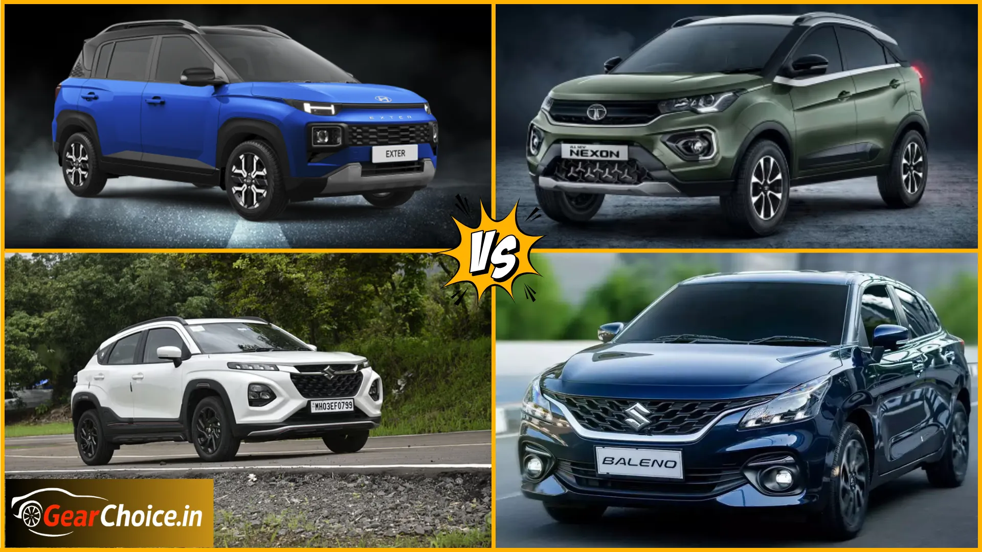 Fronx vs Baleno vs Nexon vs Exter 2025  Real Urban Car Battle