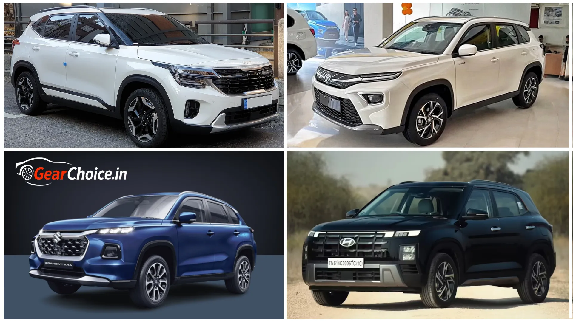 Grand Vitara vs Creta vs Seltos vs Hyryder 2025 Real SUV Comparison Guide