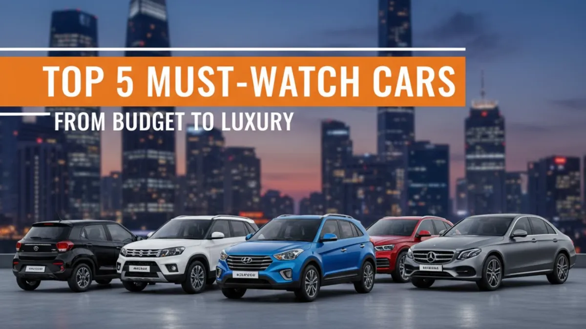 15th November Car Launches Top 5 Must-Watch Cars From Budget to Luxury