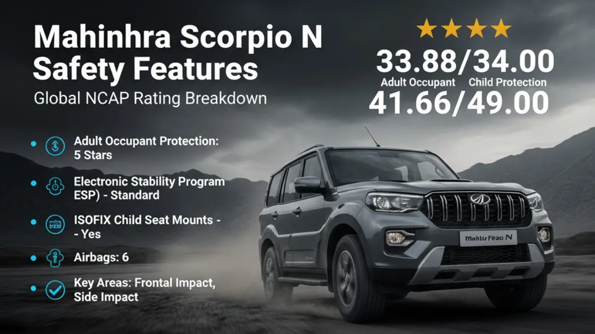 Mahindra Scorpio N Safety Features: The Real Truth Behind Its 5-Star Global NCAP Rating
