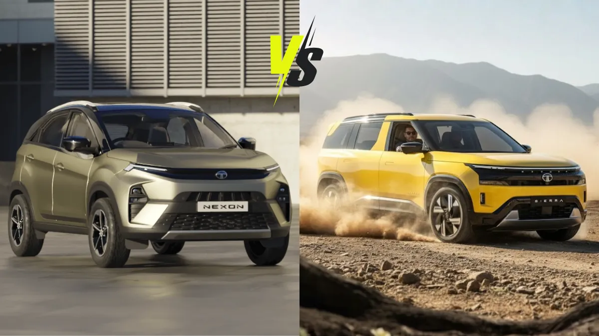 Tata Sierra vs Tata Nexon Nostalgia Meets Modern Tech – Which SUV Wins Your Heart?