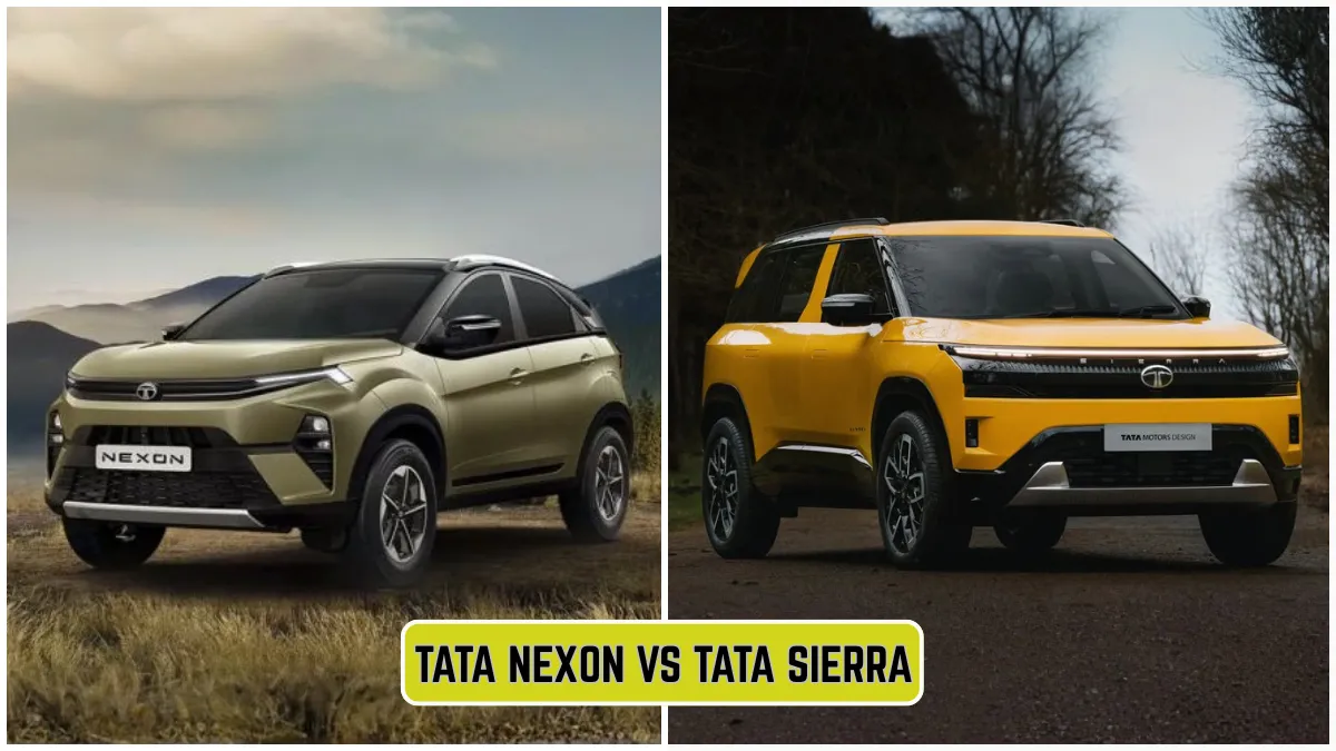 Tata Sierra vs Tata Nexon Nostalgia Meets Modern Tech – Which SUV Wins Your Heart?