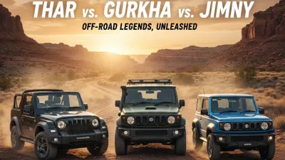 Thar vs Gurkha vs Jimny The Ultimate Off-Road Showdown That Defines True Adventure