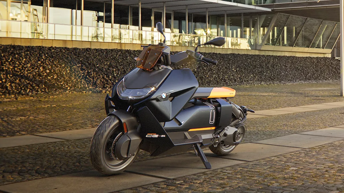 BMW CE 04 The Electric Scooter That Looks Like It Time-Traveled Here!