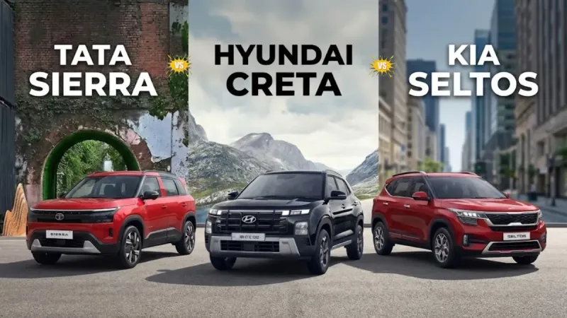 Tata Sierra vs Creta vs Seltos Who Will Rule the Mid-Size SUV Segment in 2025?