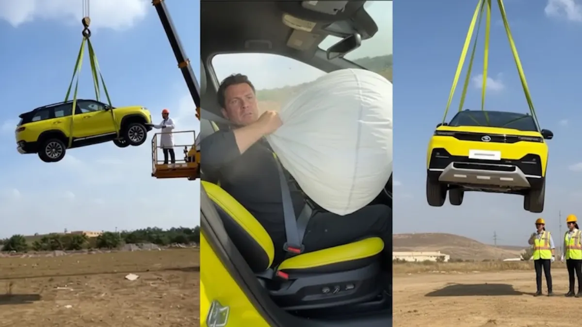 Shocking Tata Sierra 50-Foot Drop Video Truth Behind Viral Video