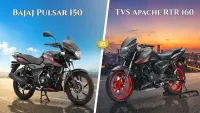 Bajaj Pulsar 150 vs TVS Apache RTR 160 The Ultimate Street Battle!
