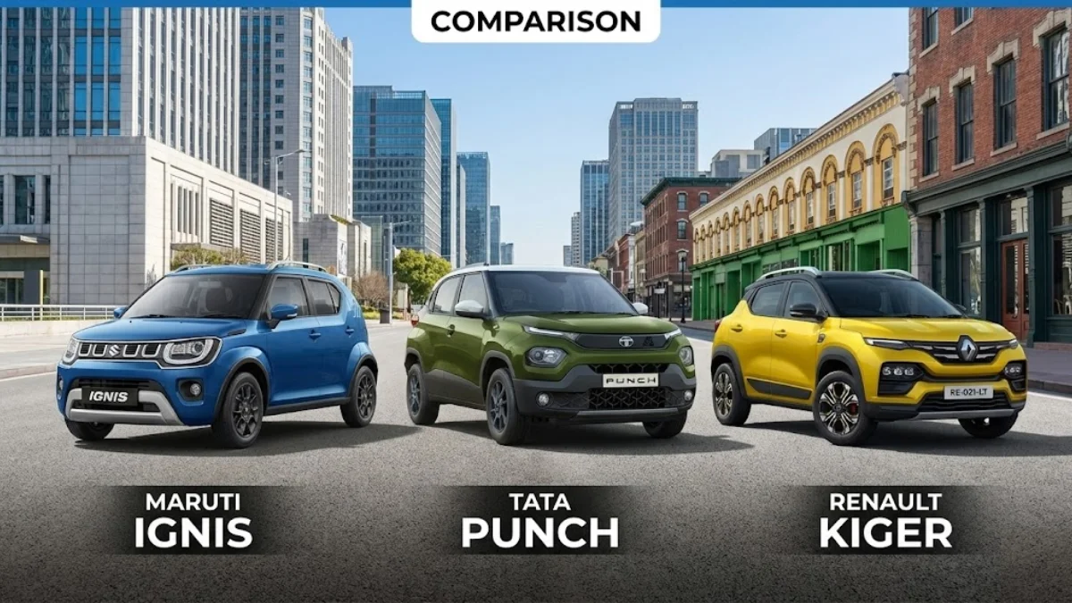 Tata Punch vs Maruti Ignis vs Renault Kiger - Who Wins in Real Life?