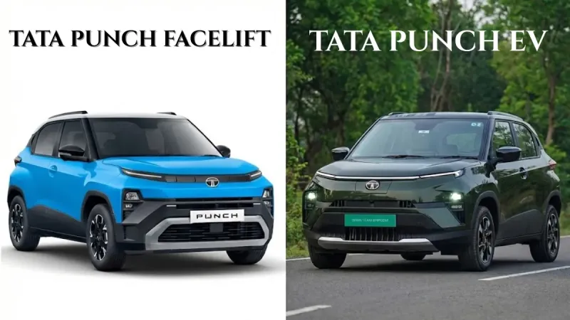 Tata Punch Facelift vs Punch EV Full Detailed Key Features Comaprison