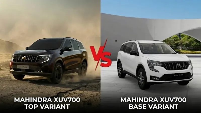 Mahindra XUV 7XO Base vs Top Variant The Ultimate Comparison!