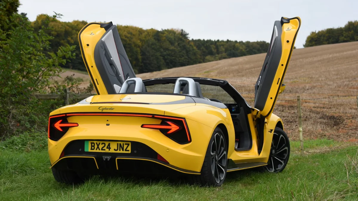 MG Cyberster Review The EV That Looks Like a Rocket But Has a Few Surprises!