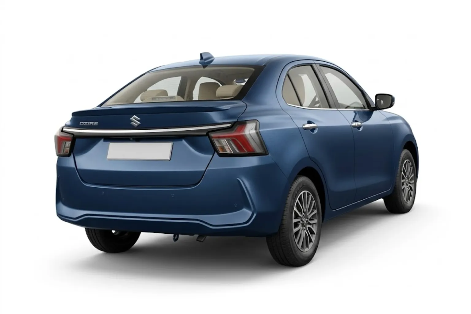 Maruti Dzire Driving Rear Right Three Quarter