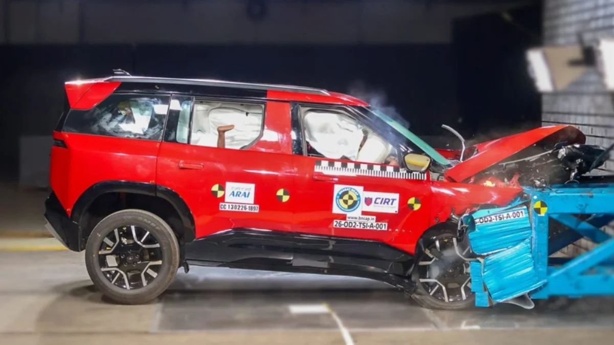Tata Sierra Scores 5-Star Safety Rating in Bharat NCAP Crash Tests