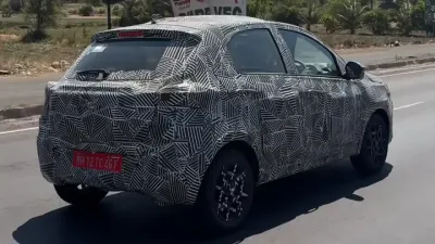 Tata Tiago Facelift Spotted Testing on Indian Roads